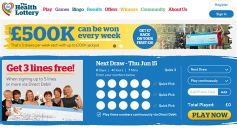 The Health Lottery Review: Lottery for a Good Cause. .